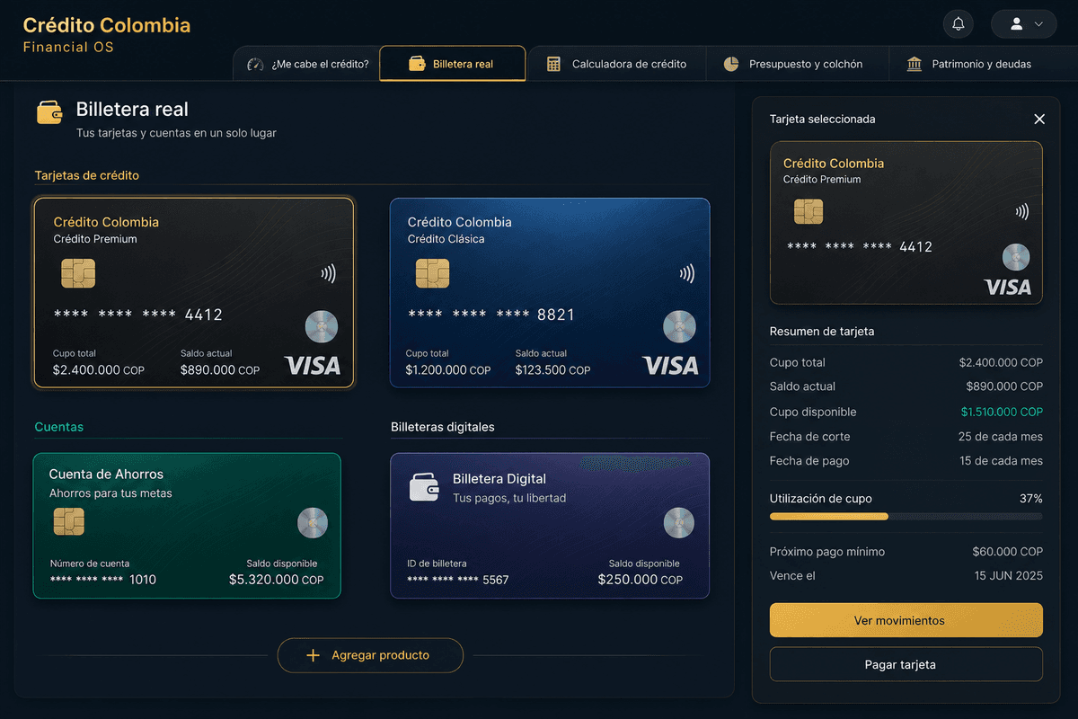 Crédito Colombia · Financial OS